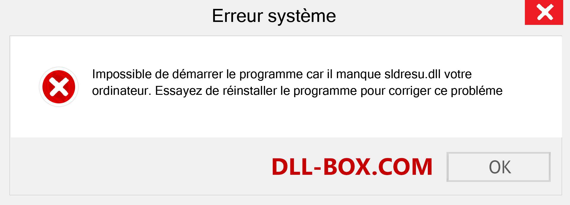 Le fichier sldresu.dll est manquant ?. Télécharger pour Windows 7, 8, 10 - Correction de l'erreur manquante sldresu dll sur Windows, photos, images